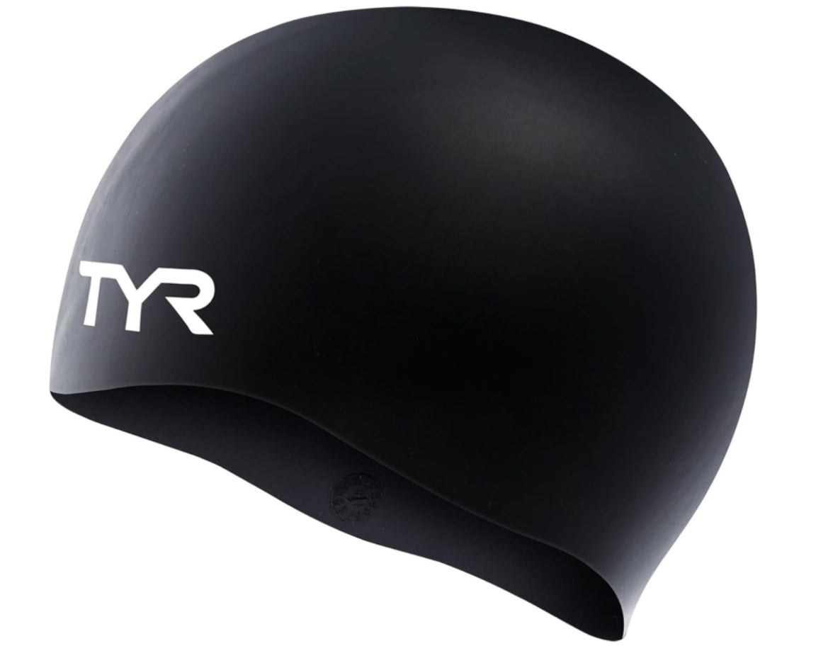 Gorra Natacion Silicon Tyr Negra