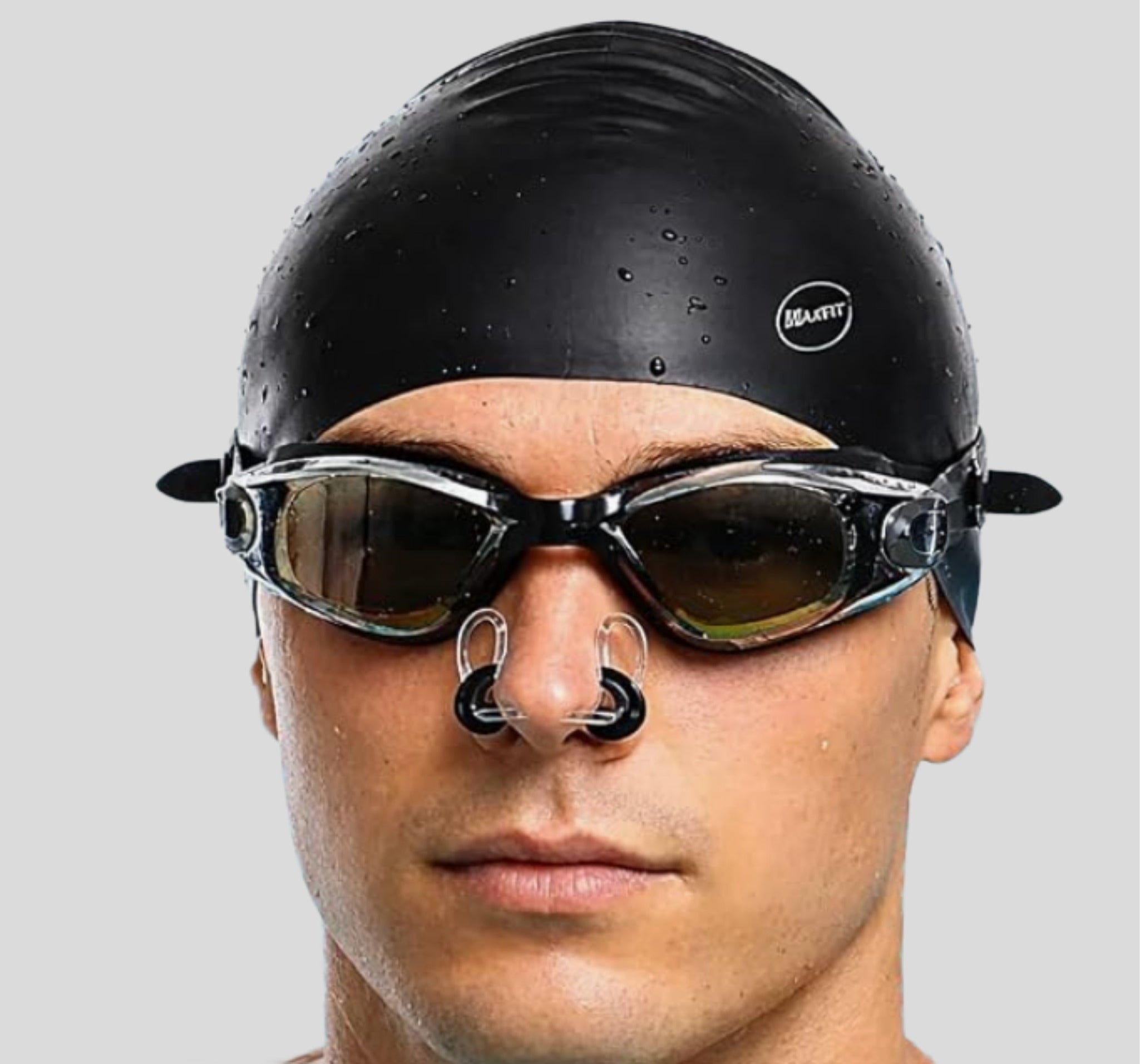 Kit Goggles-Gorro-Clip de Nariz Negro