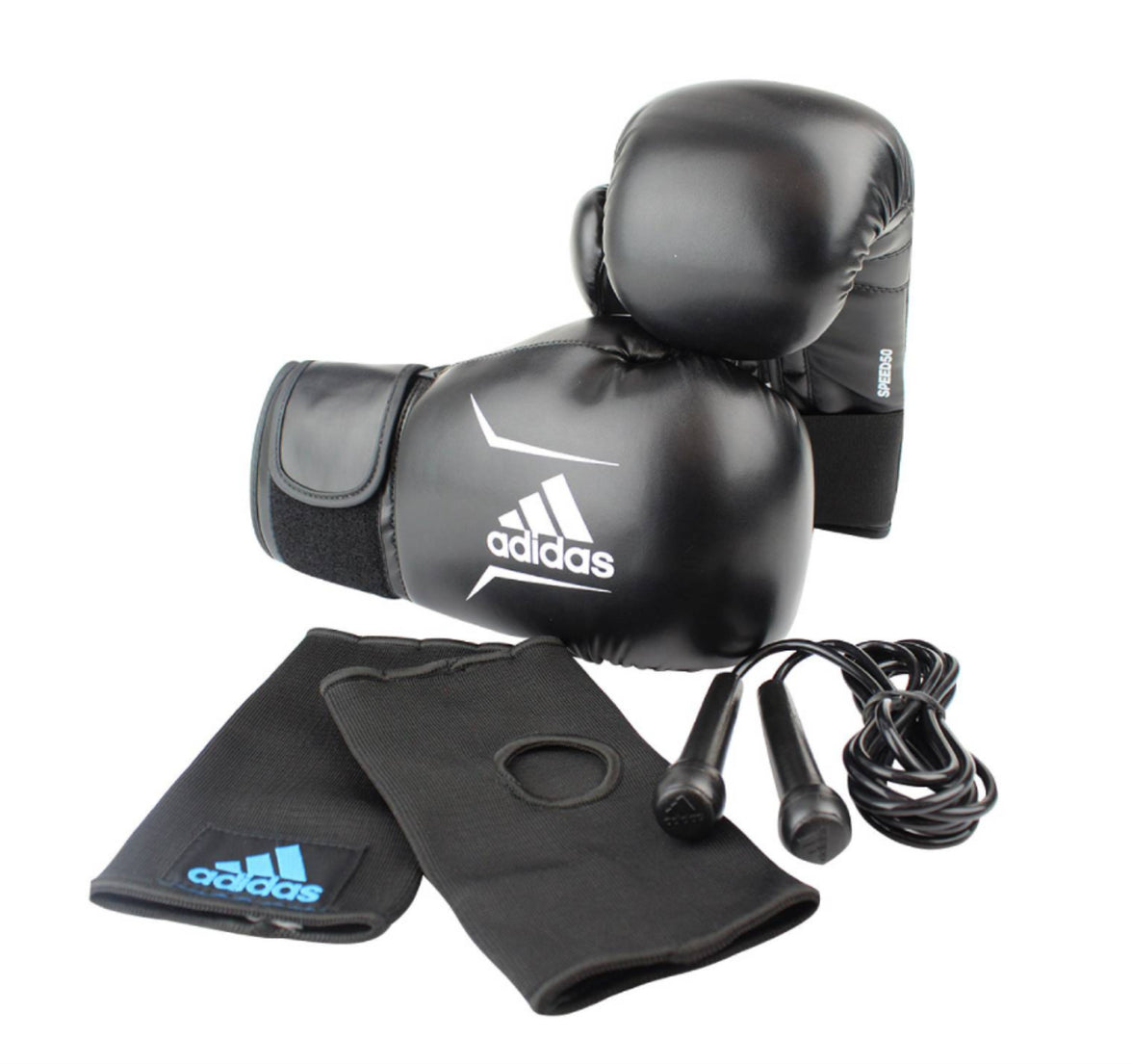 Set Box Adidas 12oz. Guante, Cuerda